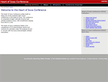 Tablet Screenshot of heartofiowaconference.org